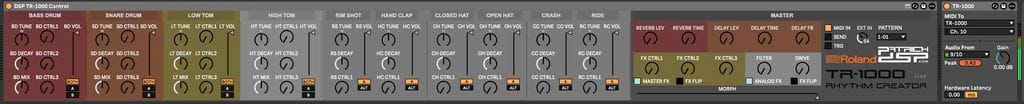 DSP Roland TR-1000 Control Editor